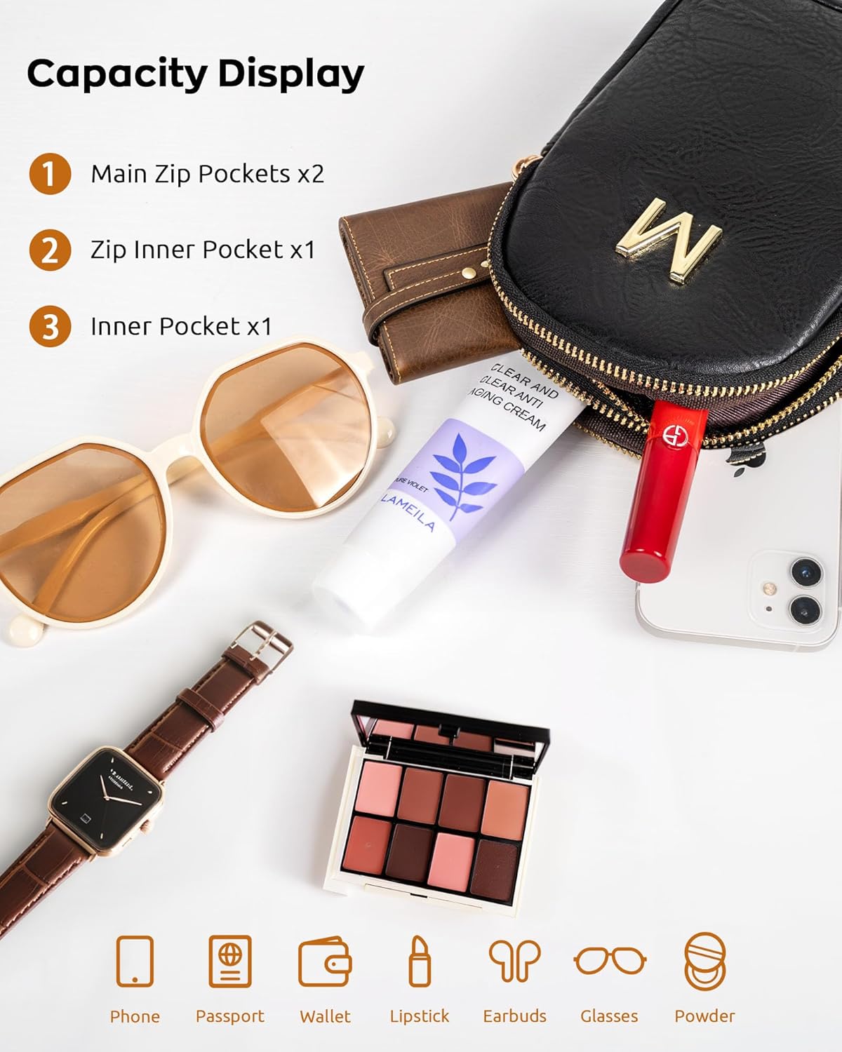 Crossbody Bags for Teen Girl, Birthday Gift for Female Girls Daughters Sisters, Lightweight Waterproof Crossbody Phone Purse, Mini Sling Bag for Women, Cute Trendy Stylish Stuff for Bestie