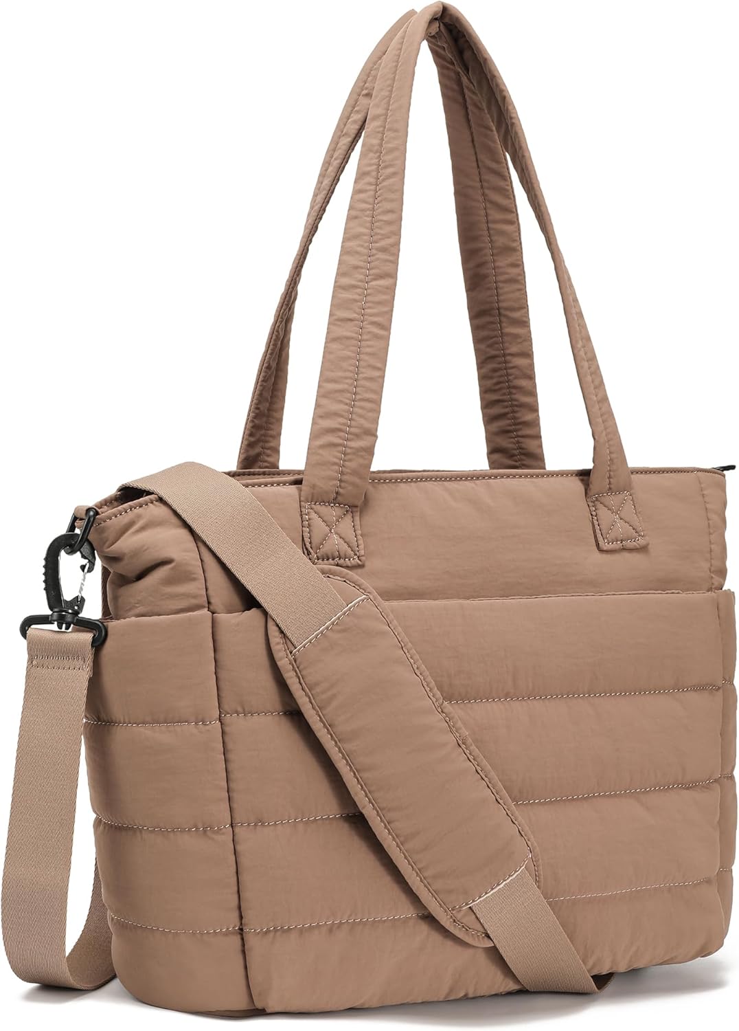 AOCINA Puffy Tote Bag for Women Quilted Work Bag Nurse Bags Women's Handbags for Travel