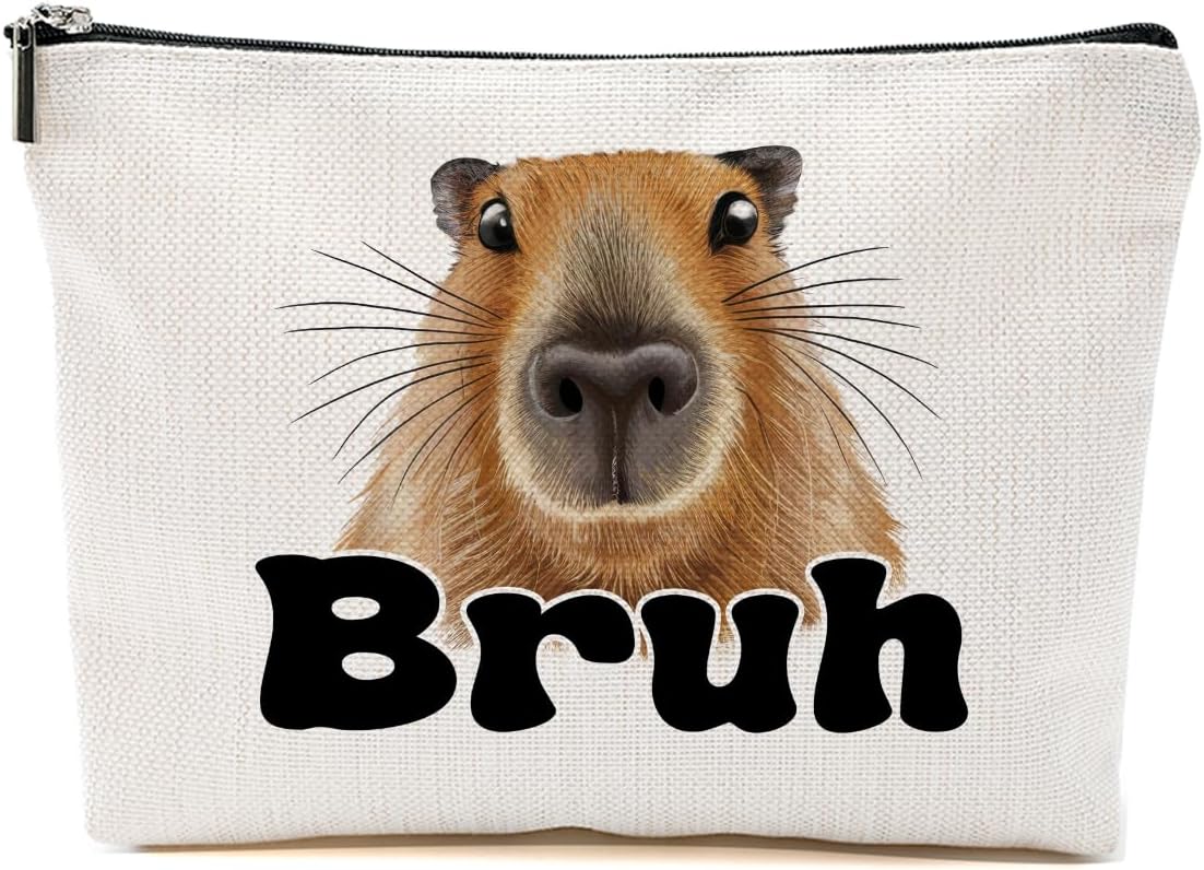 Capybara Makeup Bag, Capybara Gifts for Women, Capybara Lovers Cosmetic Bag Travel Organizer Bags