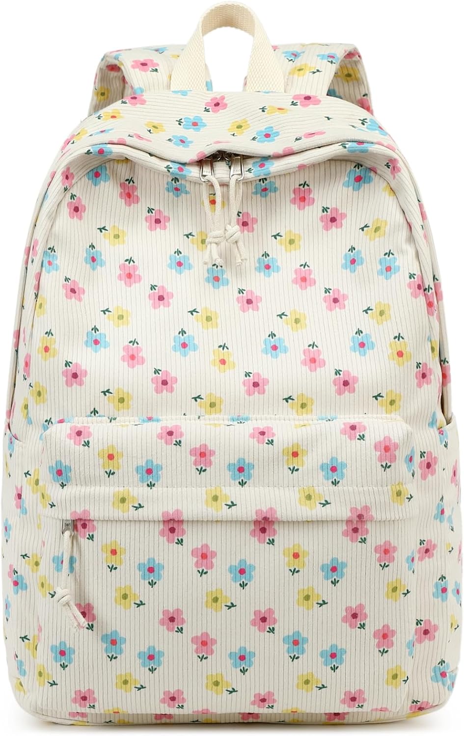 School Backpack for Teen Girls Bookbags Elementary High School Corduroy Laptop Bags Women Travel Daypacks