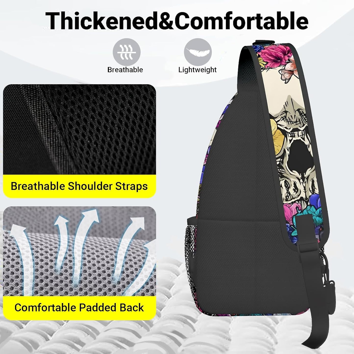 Sling Backpack Trendy Sling Bag Multipurpose Crossbody Sling Travel Hiking Crossbody Shoulder Backpack