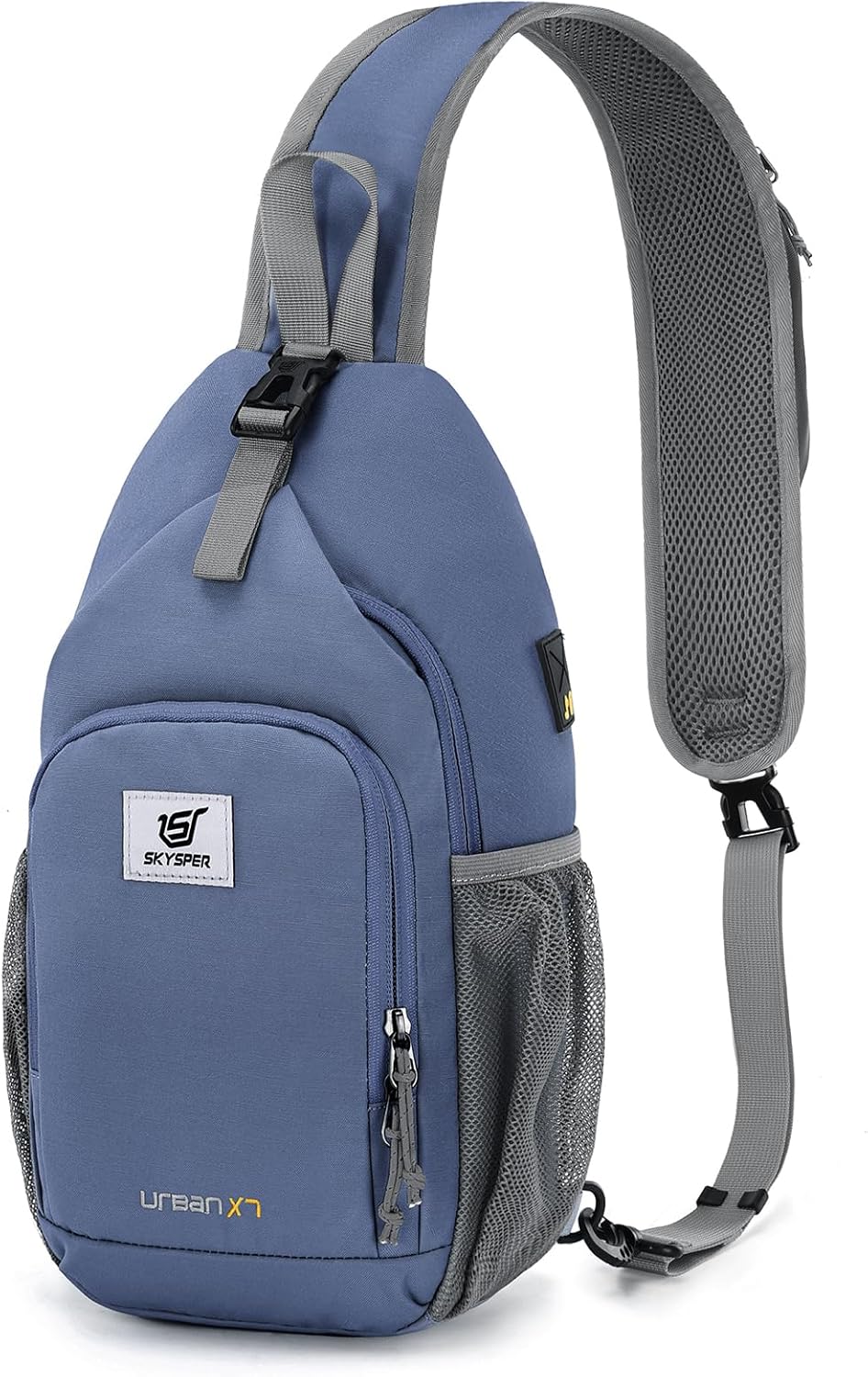 SKYSPER Sling Bag RFID Crossbody Sling Backpack Cross Body Shoulder Bag Travel Hiking Daypack for Women Men(Periwinkle)