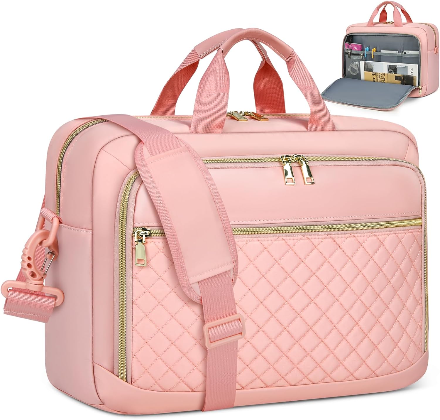 NEWHEY Laptop Bag 17.3 Inch Laptop Briefcase for Women Men Waterproof Shoulder Messenger Bag Large