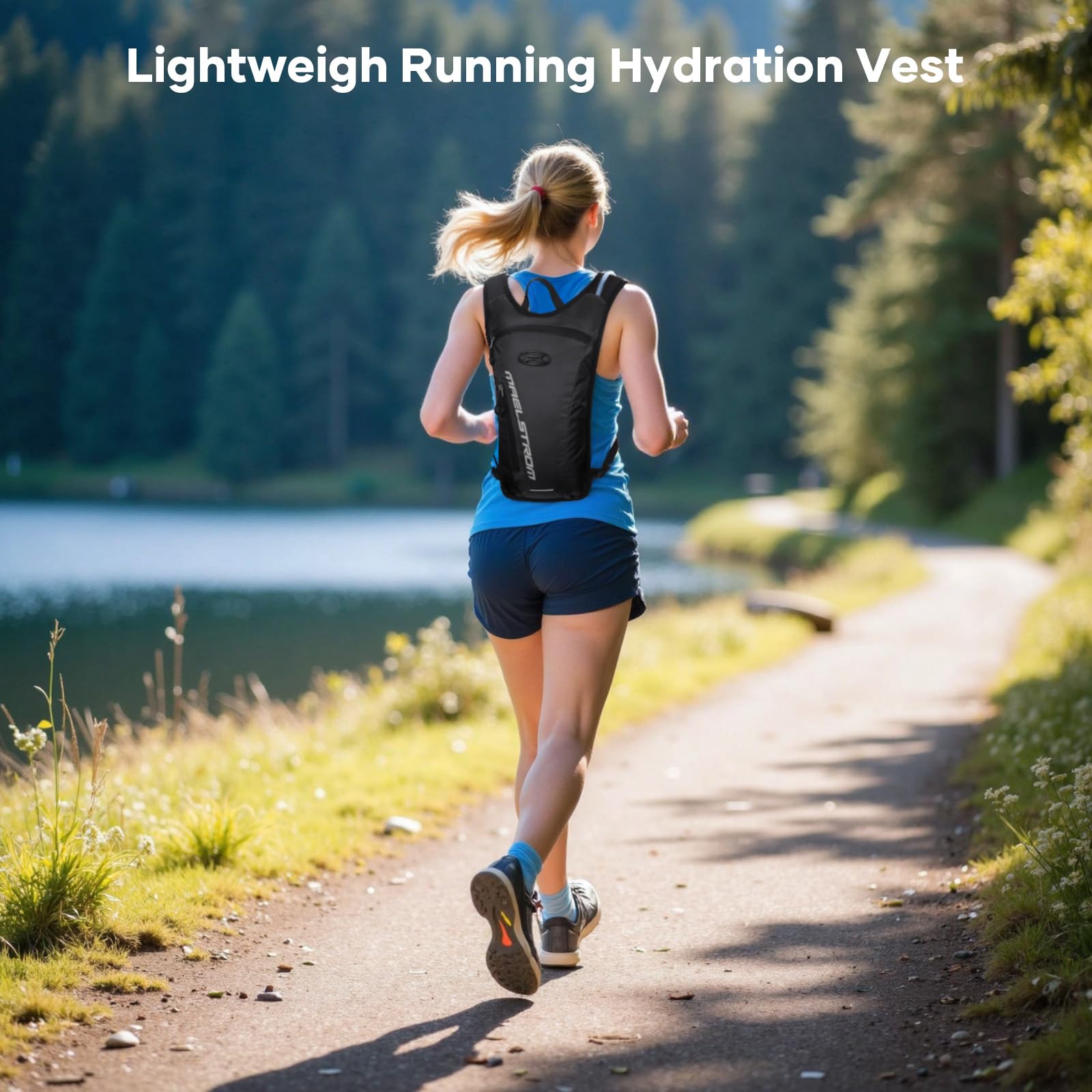 Maelstrom Hydration Backpack with 2L Water Bladder,Lightweight Running Vest