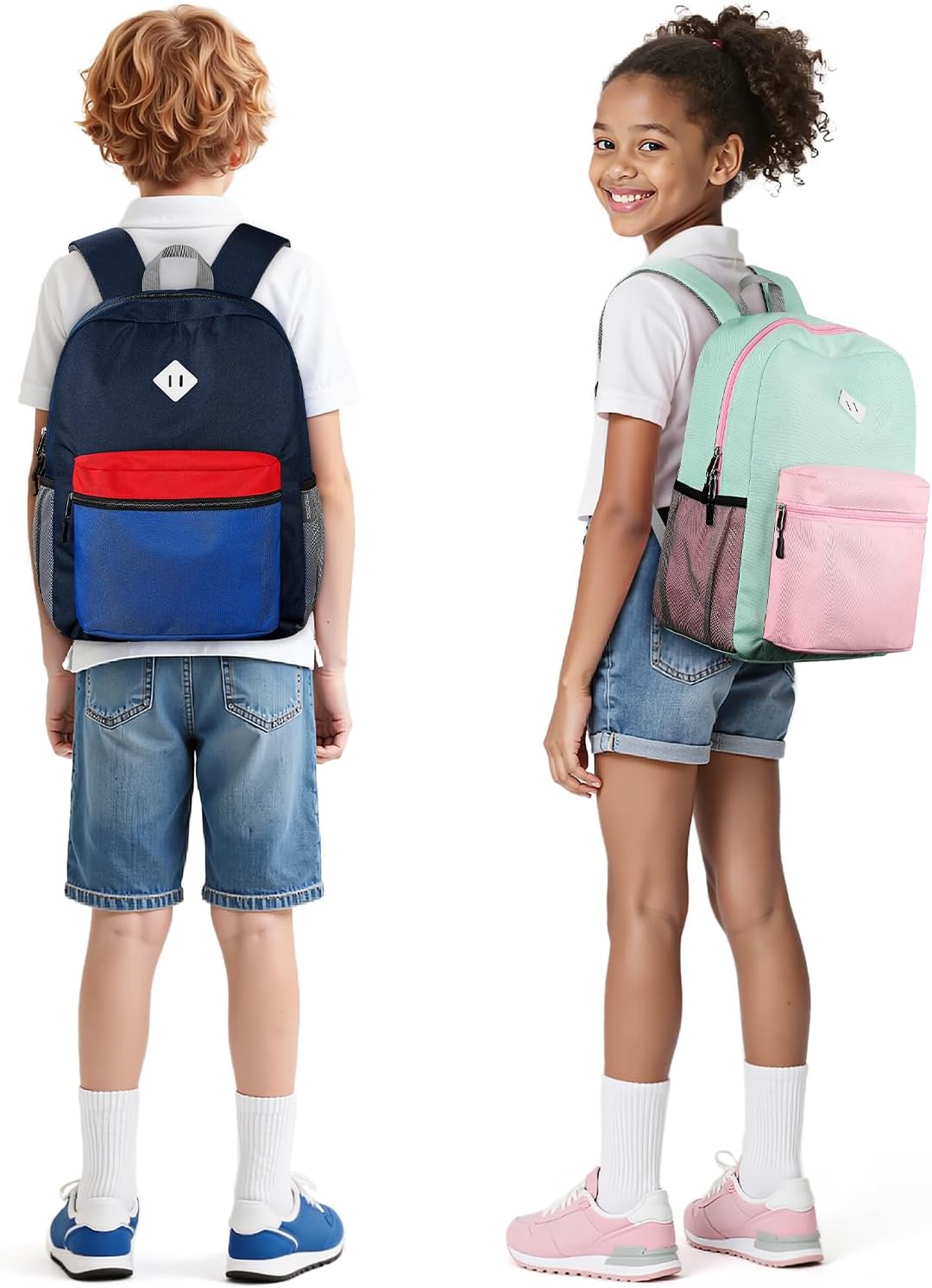 mibasies Kids Backpack for Boys 5-9: Large Boys Backpack for Elementary School