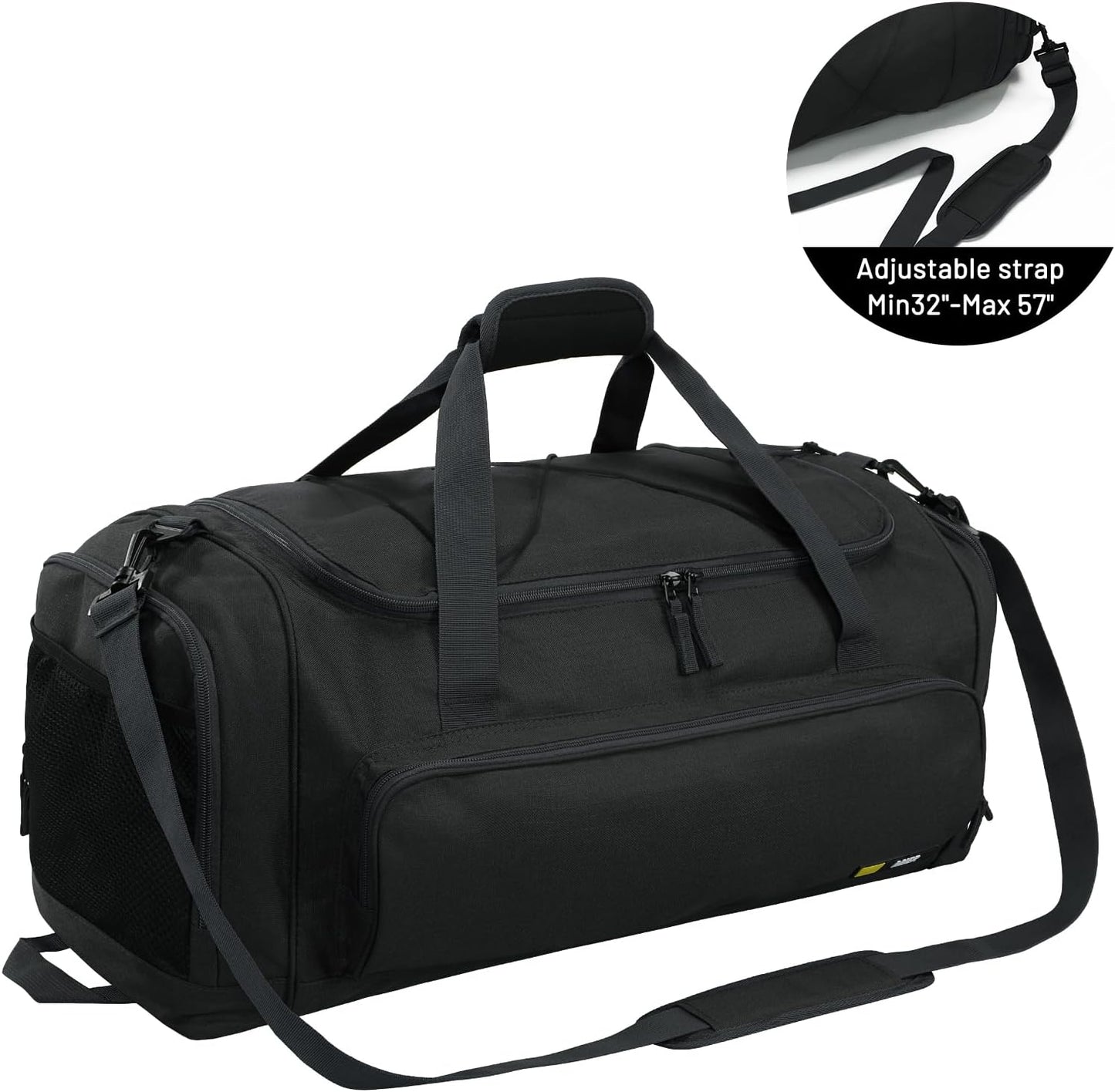MIER Large Gym Bag for Men Sports Duffle Bag with Shoe Compartment 60L Lightweight Duffel Bags for Workout Fitness Travel