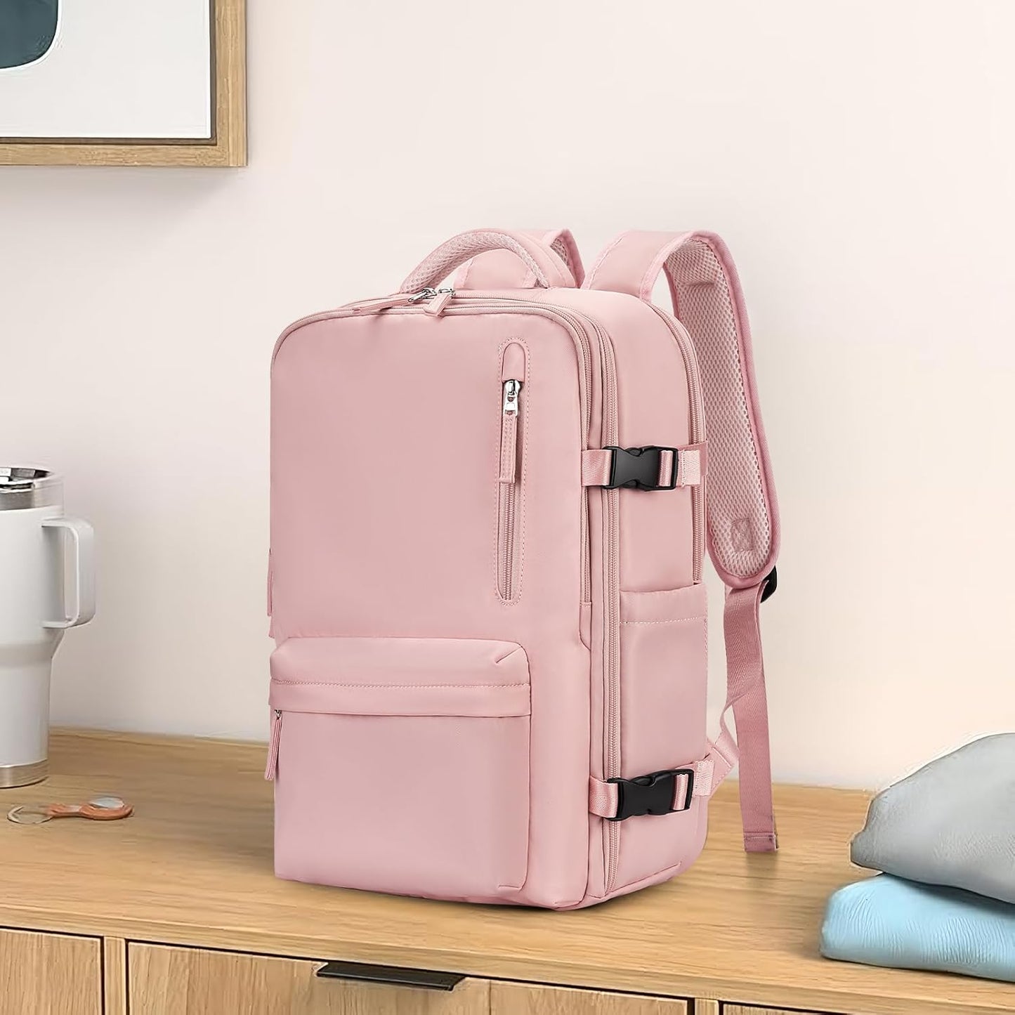 WONHOX Large Travel Backpack Carry on Flight Approved Laptop Work Business Backpack for Women Men Mochila de Viaje