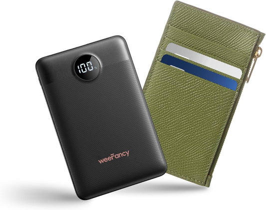 Small Portable Charger Power Bank 10,000 mAh, Upgraded Compact Battery Pack for Phone Charging, PD3.1 & QC Fast Charging Mini Travel Power Bank for iPhone/Samsung/Google/Tablet/AirPod (Black)