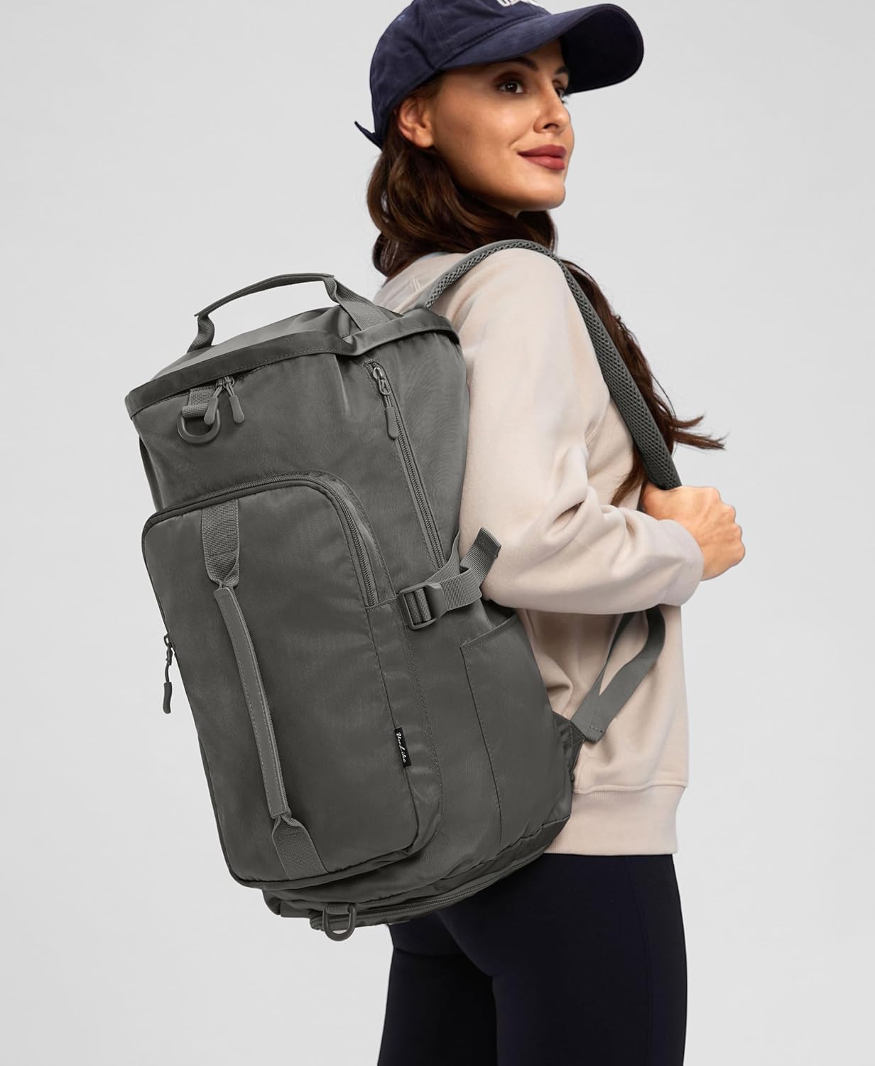 Gym Bag for Women Workout Gym Backpack with Shoe Compartment Sports Duffel Bag Multiple Pockets 30L