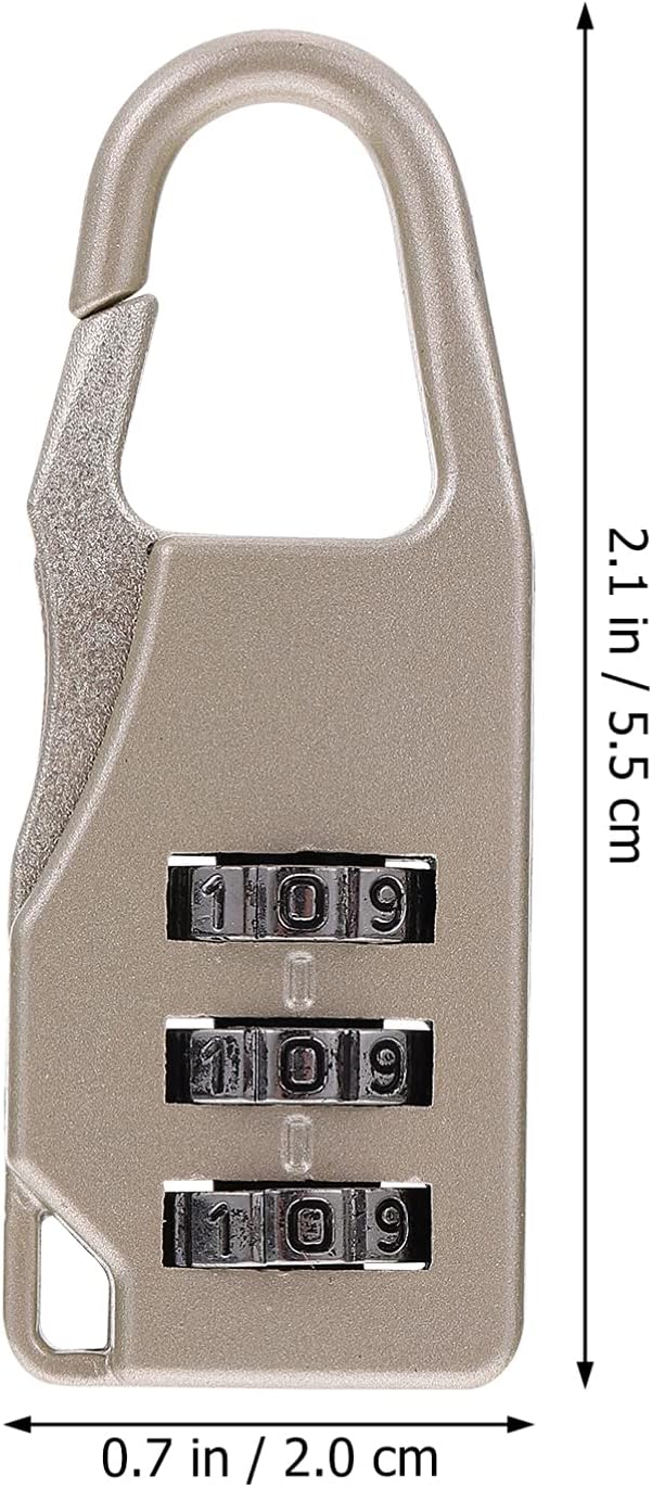 EXCEART 4 Digit Lock Mini Locks 6pcs 3 Digit Hanging Luggage s Mini Cipher for Backpack Drawers Suitcase Baggage er s Jewelry Box Password Pad