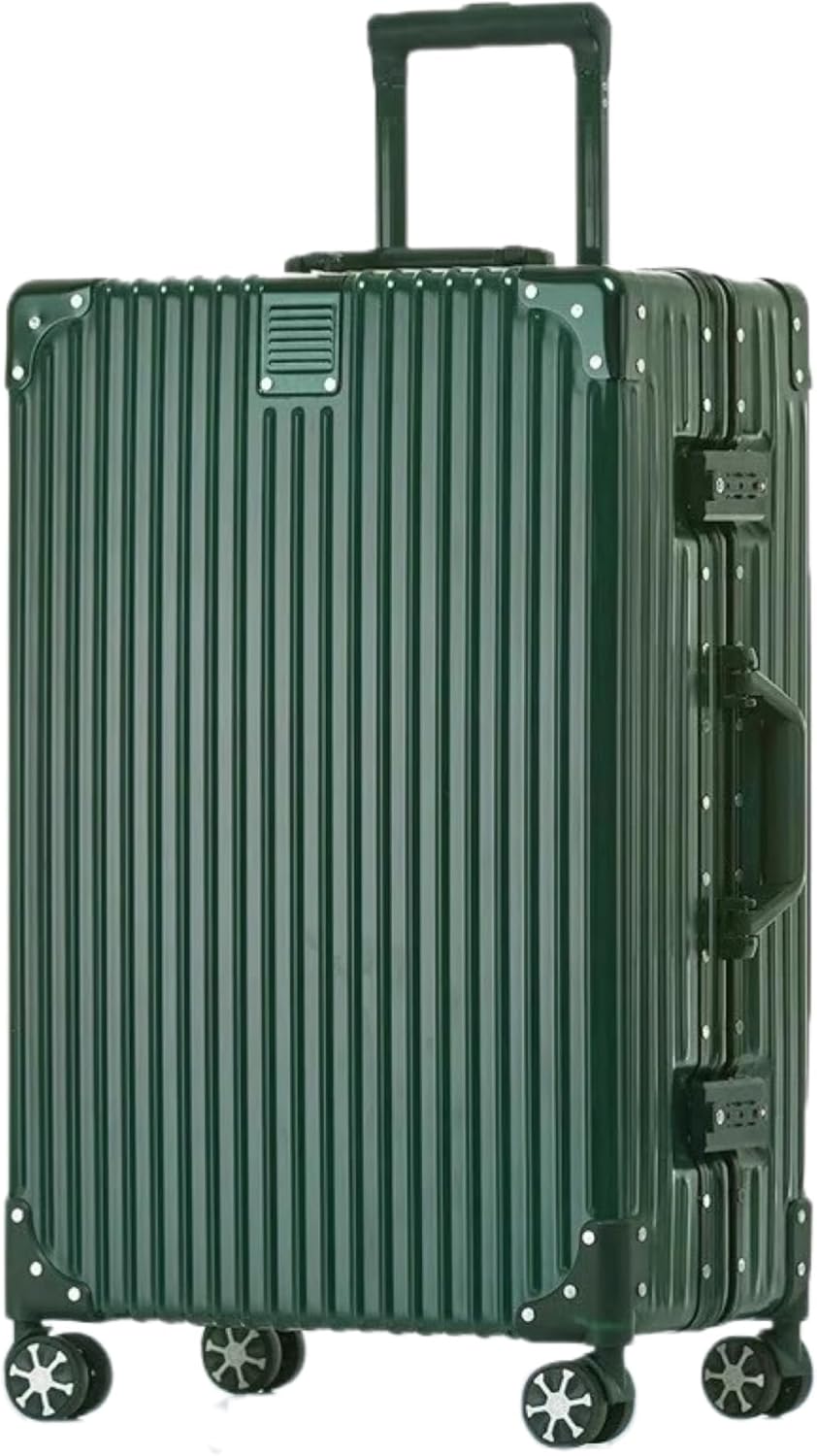 HotWay Carry On Luggage with Aluminum Frame, 20 Inch PC Hard Shell Suitcase with Spinner Wheels and