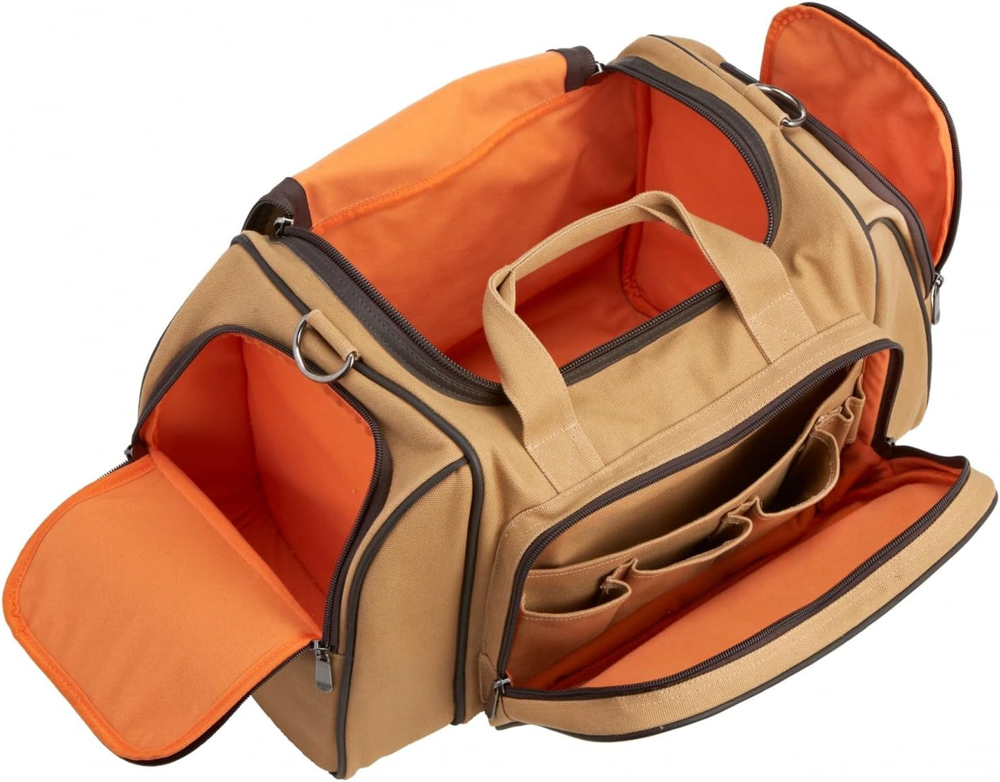 Flight Outfitters Unisex Bush Pilot Duffel Hand/Shoulder Carry Canvas & Leather Plane Travel Luggage Aviation Gear Flight Bag