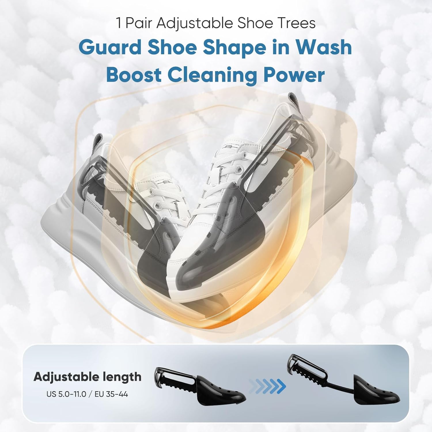 Shoe Washing Machine Bag 2Pack - Reusable Shoe Laundry Bag with Mesh Socks Bag - 360°Deep