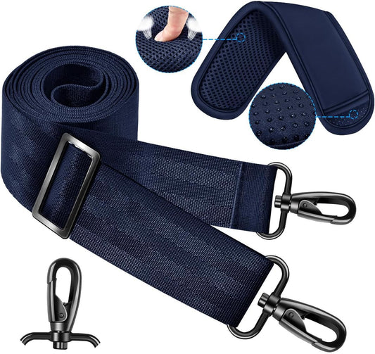 ZINZ 60 Inch Shoulder Strap with Removable Ultra-Thick Pad, Adjustable Buckles Shoulder Crossbody Strap for Luggage Bag