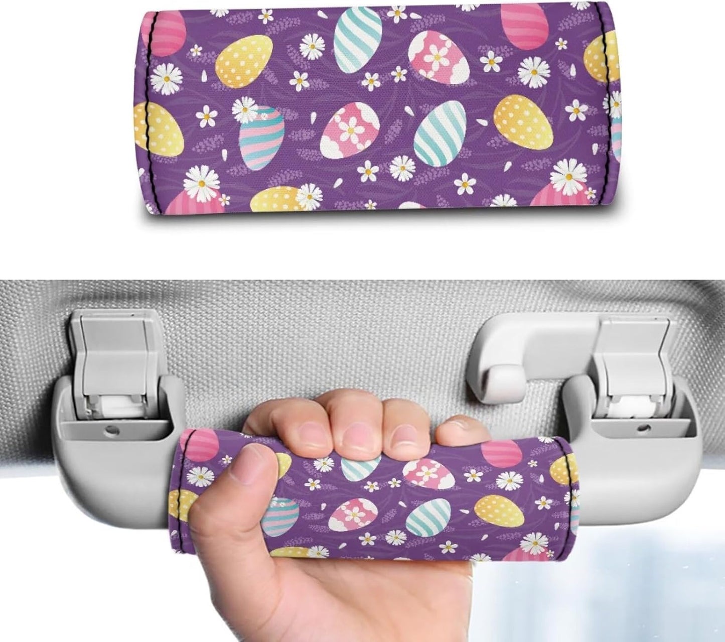 Eggs Suitcase Handle Protection Sleeve Cover Set Easter Luggage Handle Wraps for Suitcase Travel Accessories for Women Girls Gifts