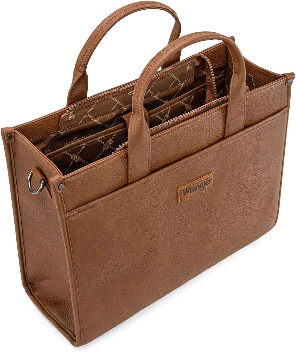 Wrangler Laptop Bag for Women 15.6 Inch Vintage Work Tote Bag for Business Briefcase Handbag with Adjustable Shoulder Strap