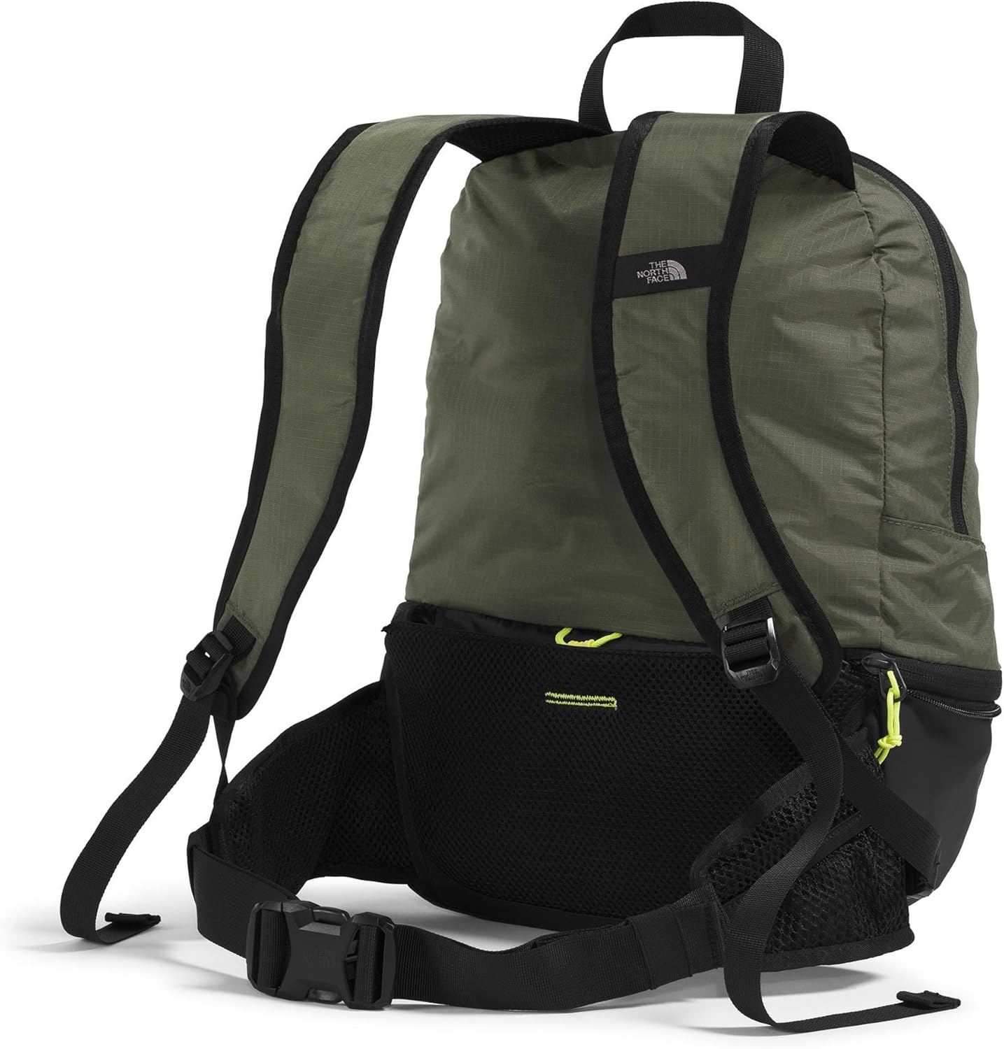 The North Face Borealis Convertible Pack | Commuter Laptop Backpack with Removable Lumbar Pack, Water Repellent Finish, New Taupe Green/TNF Black/Fizz Lime, One Size