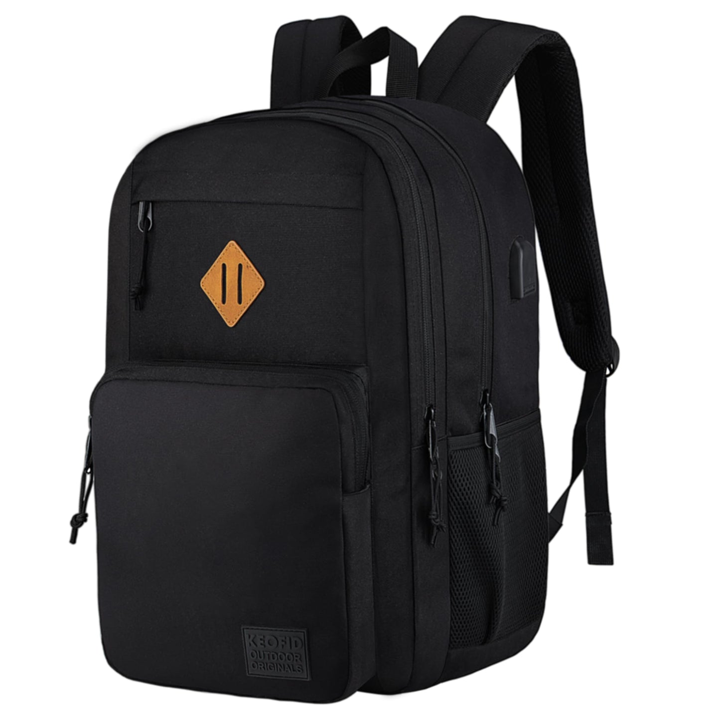 KEOFID Travel backpack for Men and Women, Anti Theft Laptop Backpack with USB Charging Port for