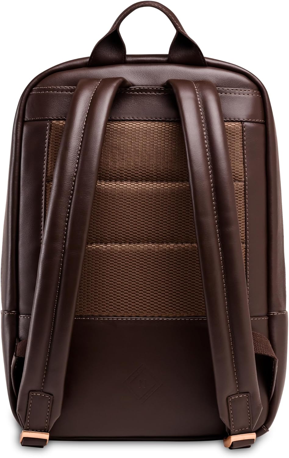 Nordweg Nomad Leather Laptop Backpack NW089A – Lightweight Daypack for Work & Travel – Fits Laptops up to 15.6” (Brown)