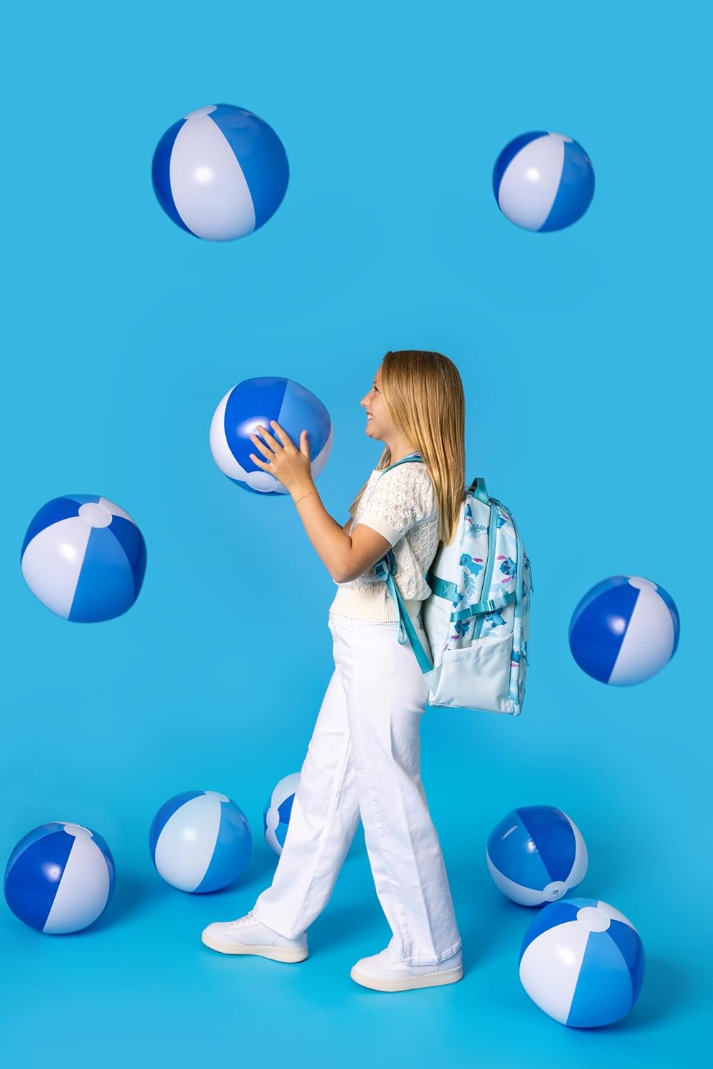 Simple Modern Disney Ellis Backpack for School | Medium 20L Elementary Middle and High School Bookbag for Kids and Teens | Girls and Boys | Tropical Stitch