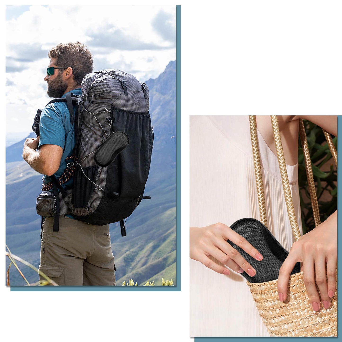 FINTIE Sunglasses Case, Hard EVA Shell Shockproof Sport Glasses Case with Metal Carabiner Travel