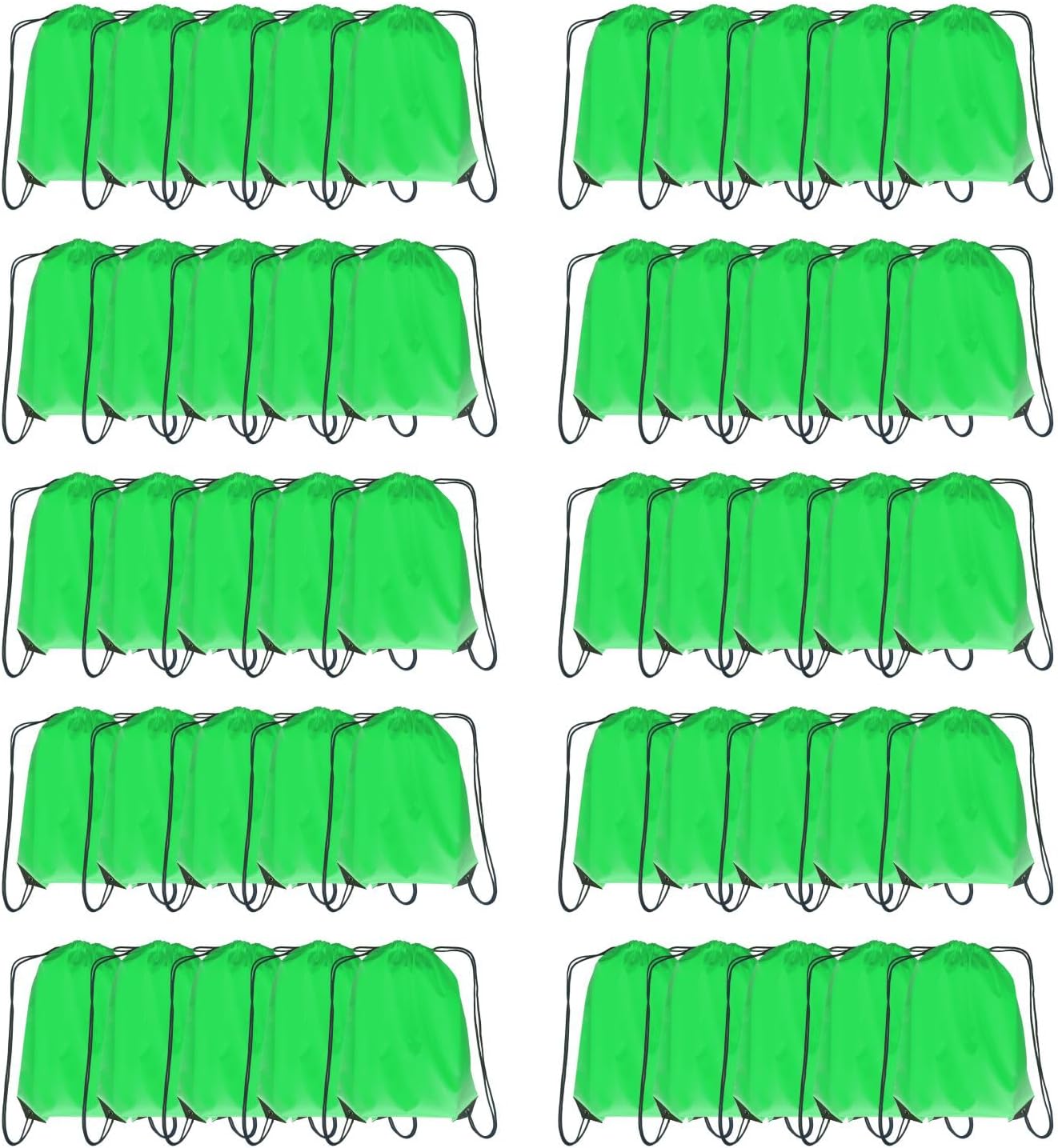 Drawstring Backpack Bulk 50 Packs Draw String Backpack Bags DIY Gym Sports Traveling Trip ride
