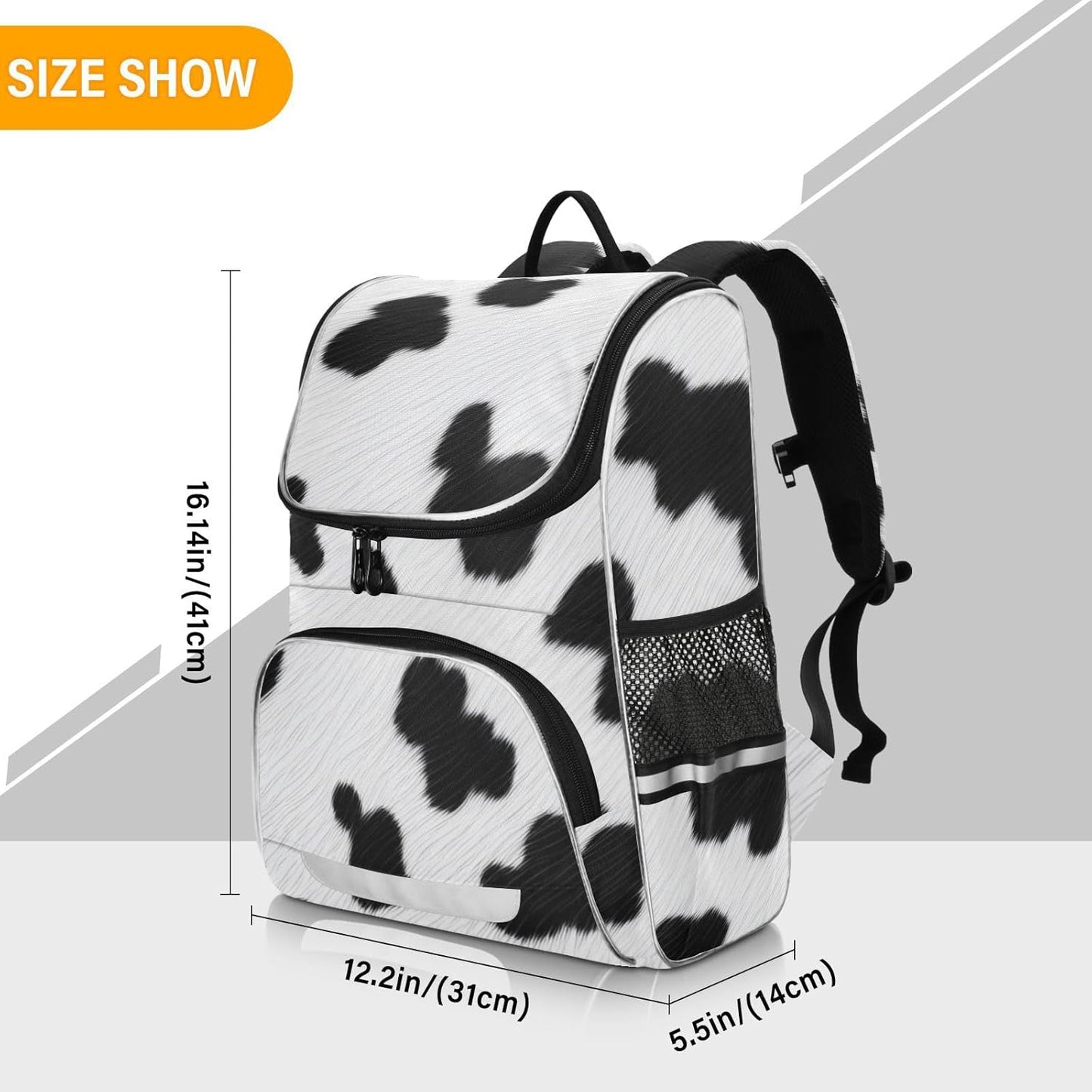 Cow Print Cute Backpack For Girls Kids Backpack Boys Teen School Bag Bookbag Travel Daypacks