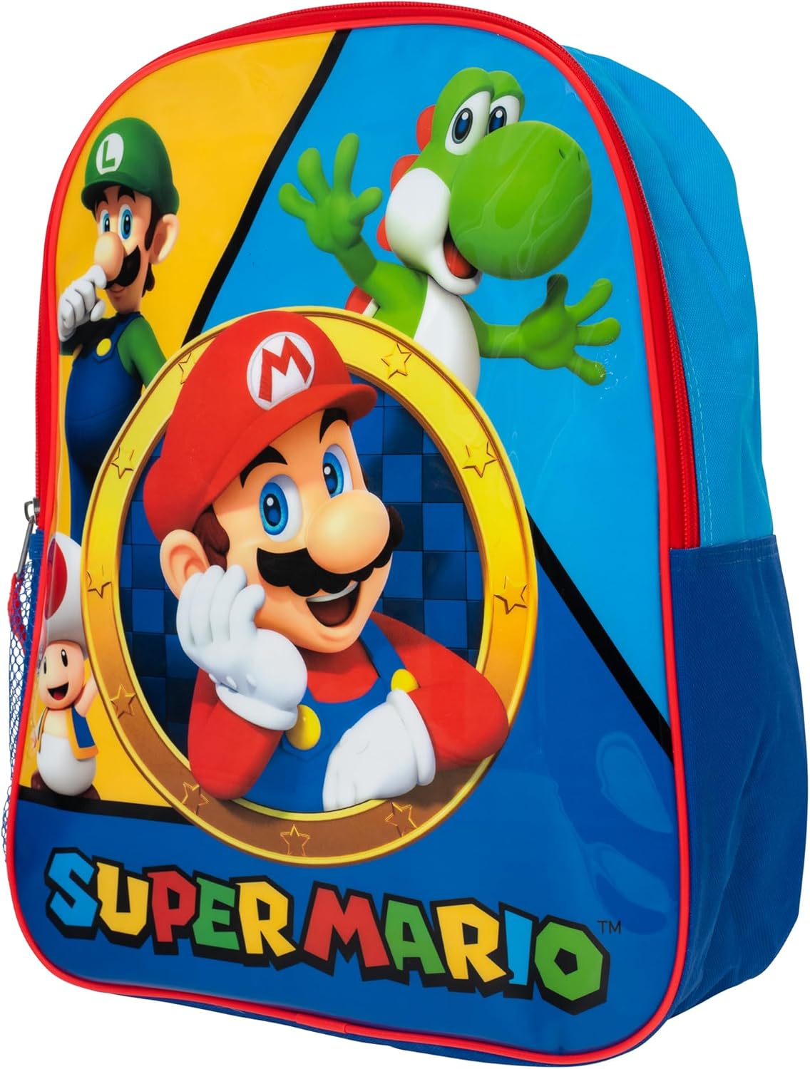 AI ACCESSORY INNOVATIONS Super Mario Brothers Kids Backpack, Mario, Luigi, Bowswer, Yoshi 15" Girls
