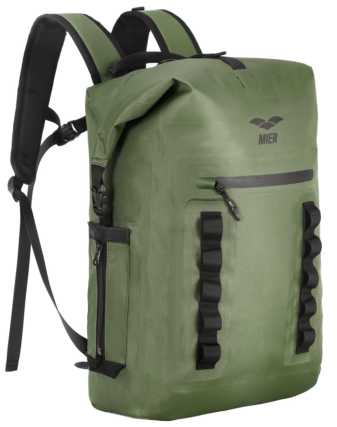 MIER Roll Top Waterproof Backpack Floating Dry Bag for Men Women, 30L Green