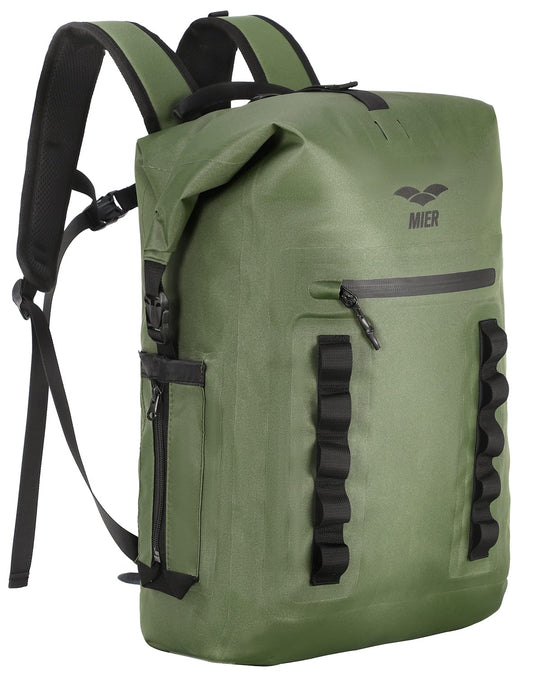 MIER Roll Top Waterproof Backpack Floating Dry Bag for Men Women, 30L Green
