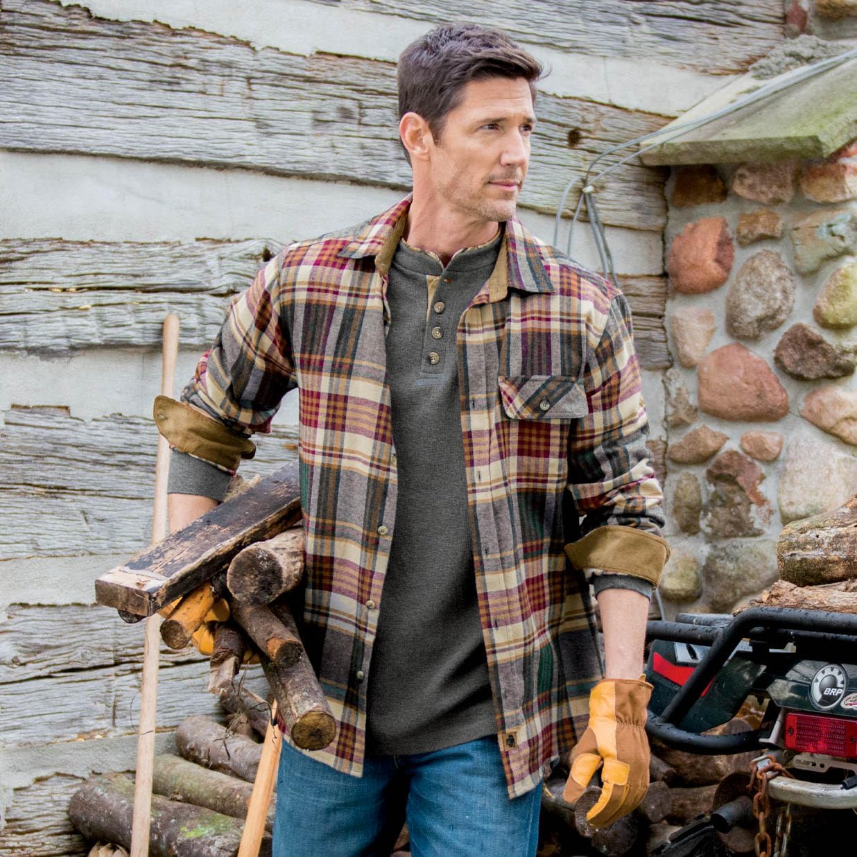 Legendary Whitetails Men's Flannel Shirt Long Sleeve Button Down 100% Cotton
