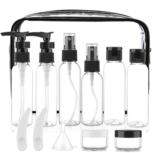 Cosywell 13-Piece 2 oz TSA Approved Travel Bottles for Toiletries Kit