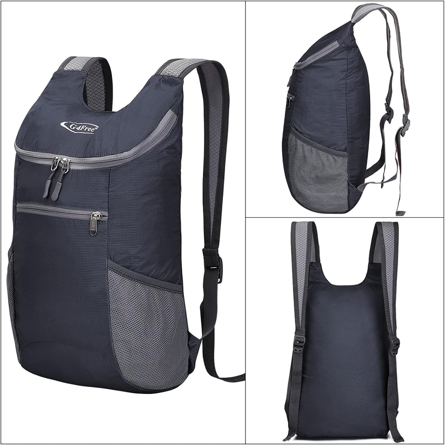 G4Free Lightweight Packable Hiking Backpack for Men Women Small Hiking Daypacks Foldable Shoulder