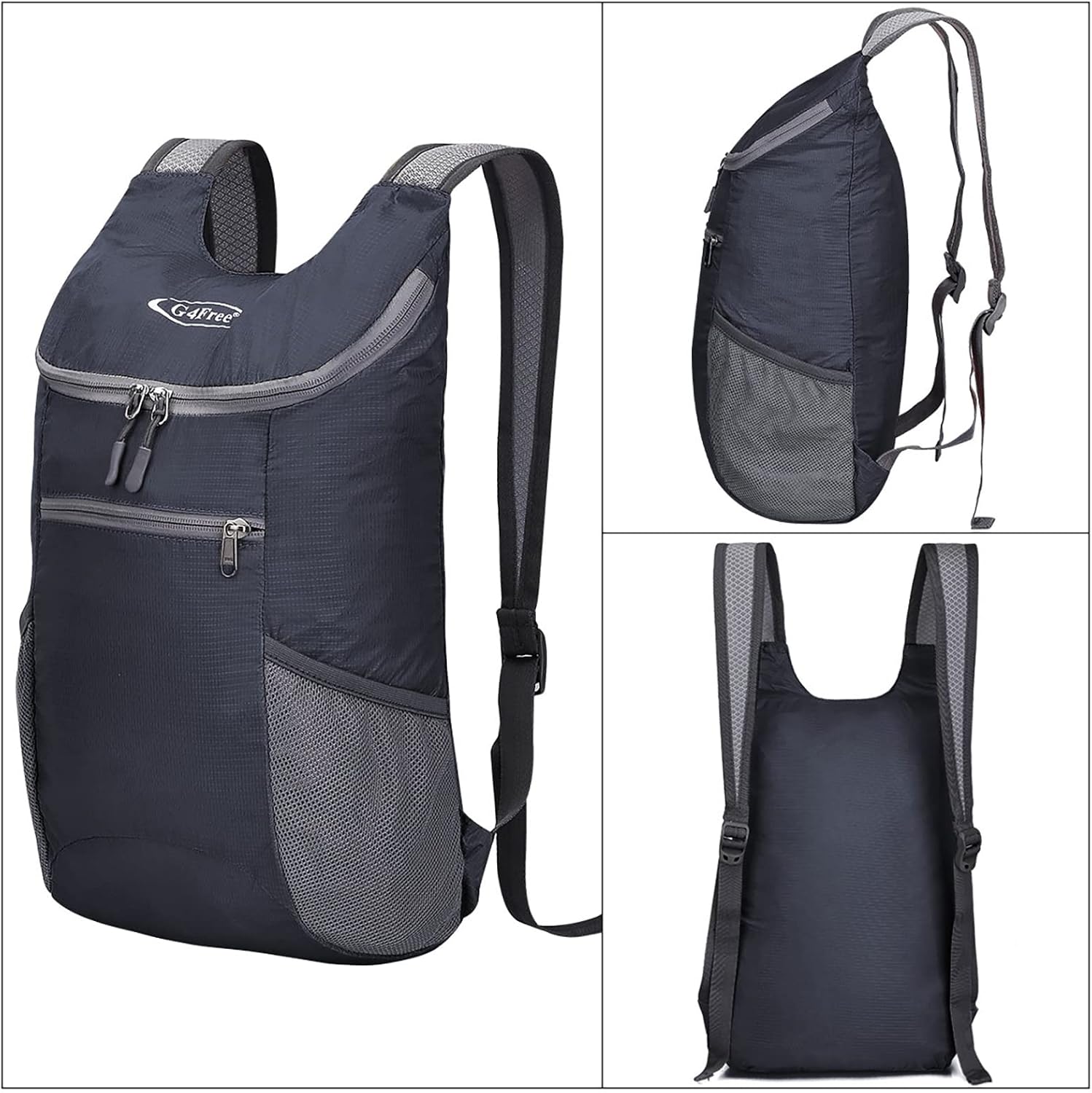 G4Free Lightweight Packable Hiking Backpack for Men Women Small Hiking Daypacks Foldable Shoulder