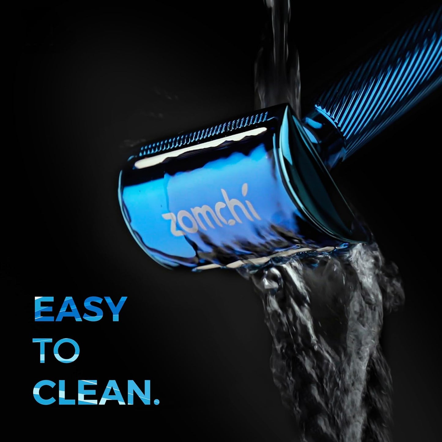 ZOMCHI Double Edge Safety Razor for Men with Stand, [New Version 2.0 ] Reusable Metal Razor with 10 Double Edge Blades, Single Blade Razors for Men & Women – Noble Blue