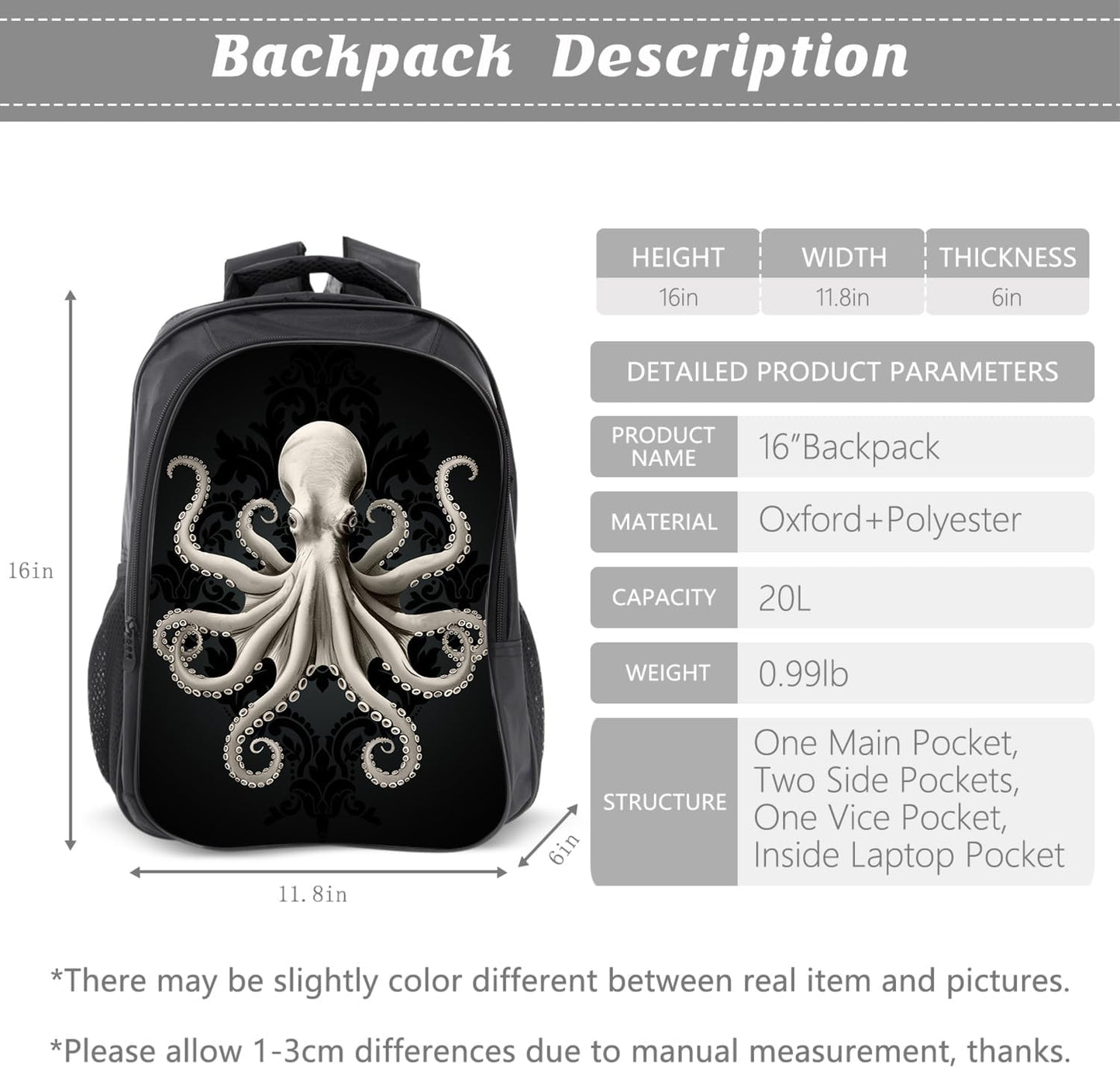 Kids Backpack School Bookbag 16inch Schoolbag With Lunch Box Bag And Pencil Case Set For Boys Girls