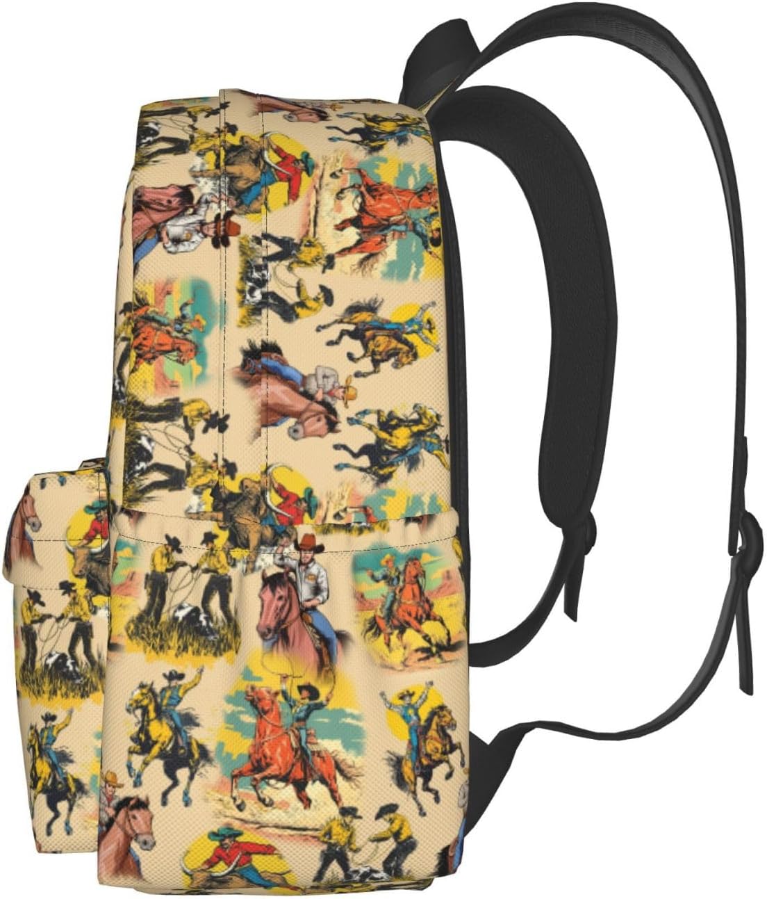 Western Backpack School Bag Lightweight Bookbag Laptop Travel Daypack For Kids Girls Boys Teens