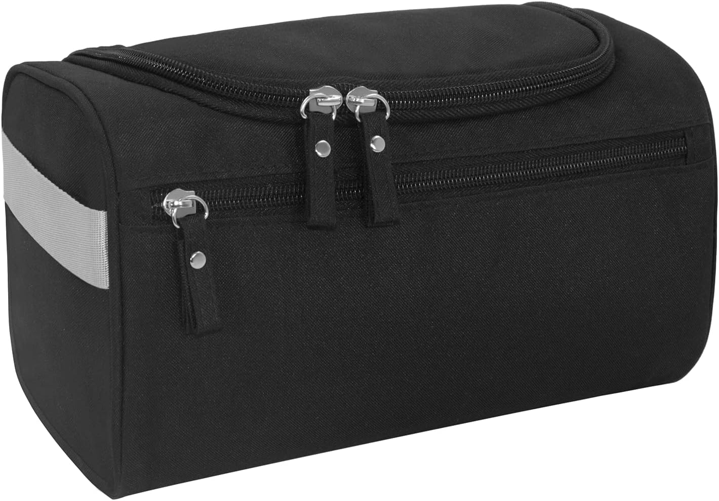 Buruis Travel Toiletry Bag for Men and Women, Hanging Toiletry Organizer Cosmetics Makeup Bag, Water-resistant Dopp Kit Shaving Bag, Small Toiletry Bag for Travel Essentials, Accessories (Black)