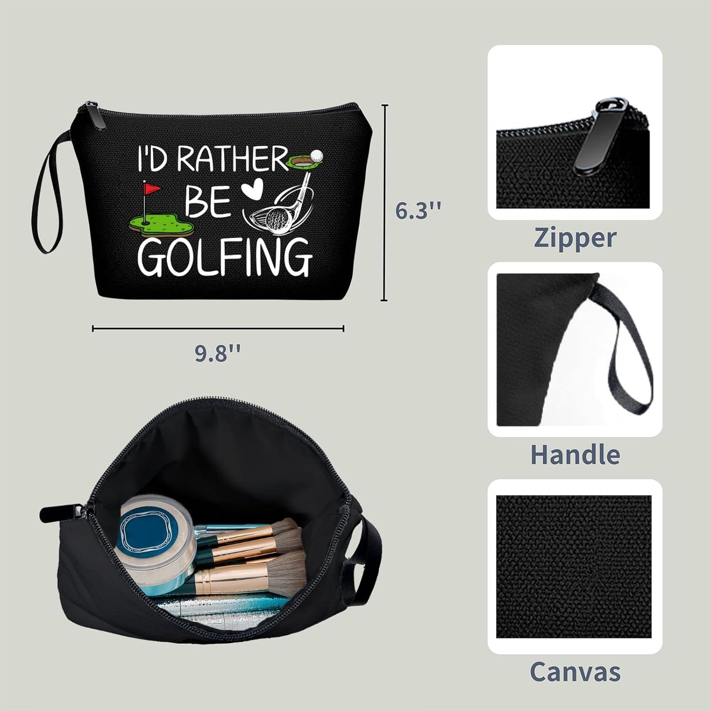 Golf Gifts,Golf Accessories,Golf Gifts for Women,Small Makeup Bag Travel,Must Have Golf Accessories,Cool Gifts for Golfers,Birthday Gifts for Teen Girls