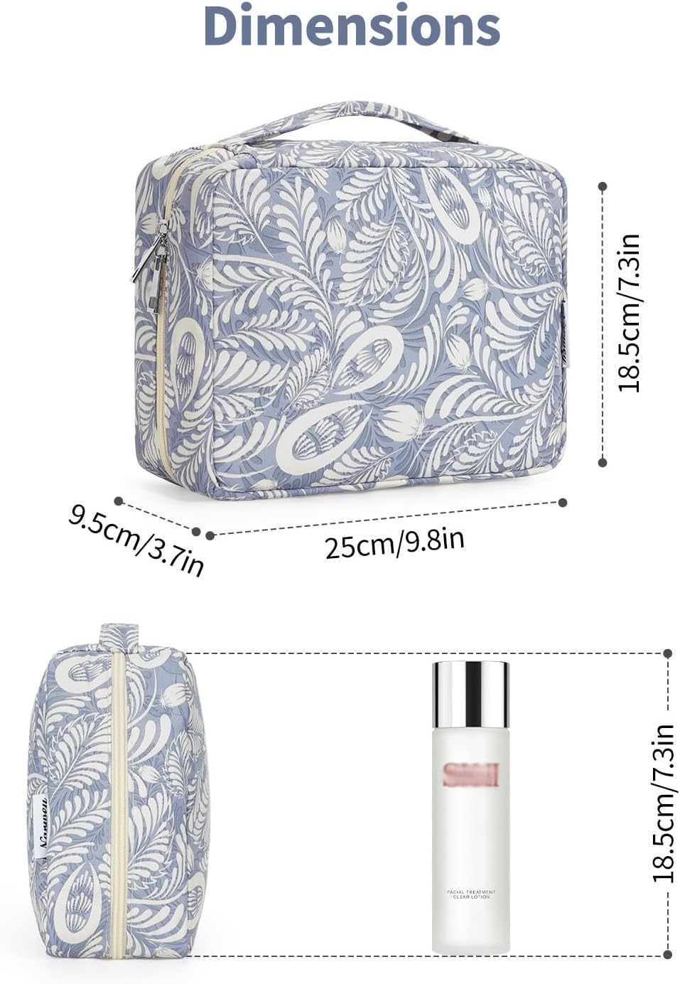 Narwey Small Hanging Travel Toiletry Bag for Women, Travel Bag for Toiletries, Makeup Bag Organizer