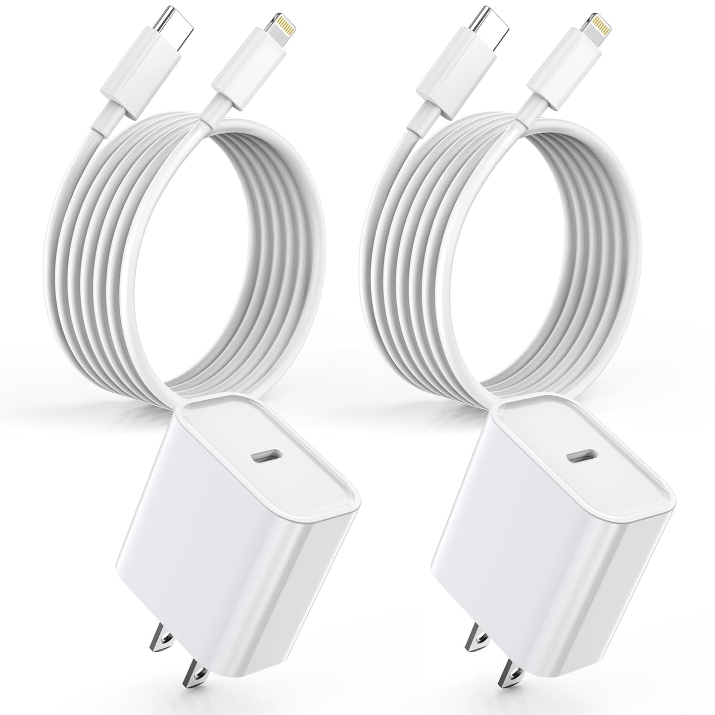 DelTucci iPhone Charger Fast Charging,USB C Charger Block Wall Travel Plug with USB C to Lightning Fast Cable Cord Compatible with iPhone 14/14 Pro Max/13/13 Pro Max/12/12 Mini/11/XS/X/8Plus/iPad