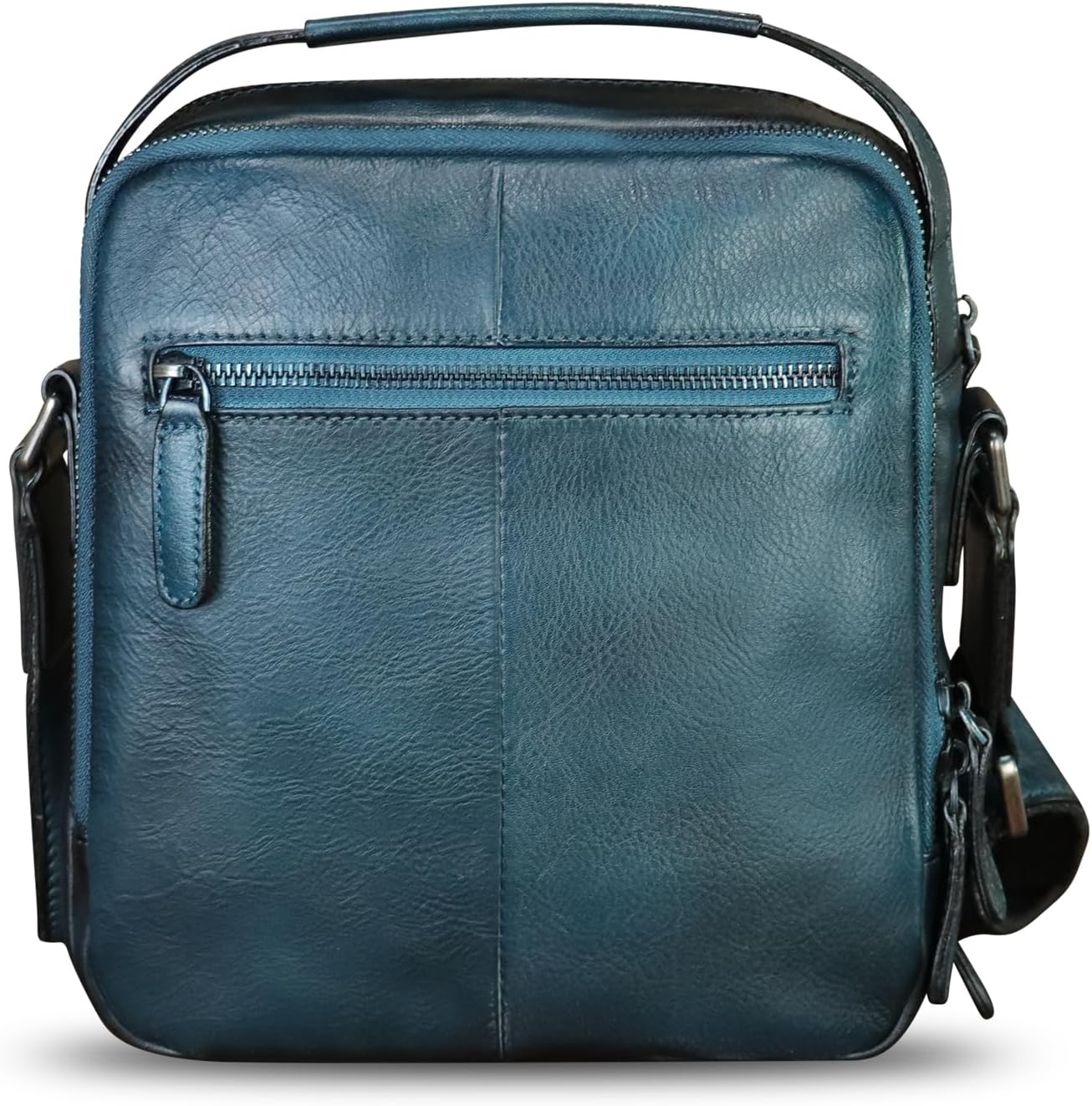 Genuine Leather Purse and Shoulder Bag for Men Vintage Real Leather Messenger Bag Handbag Crossbody Satchel Purse Strap