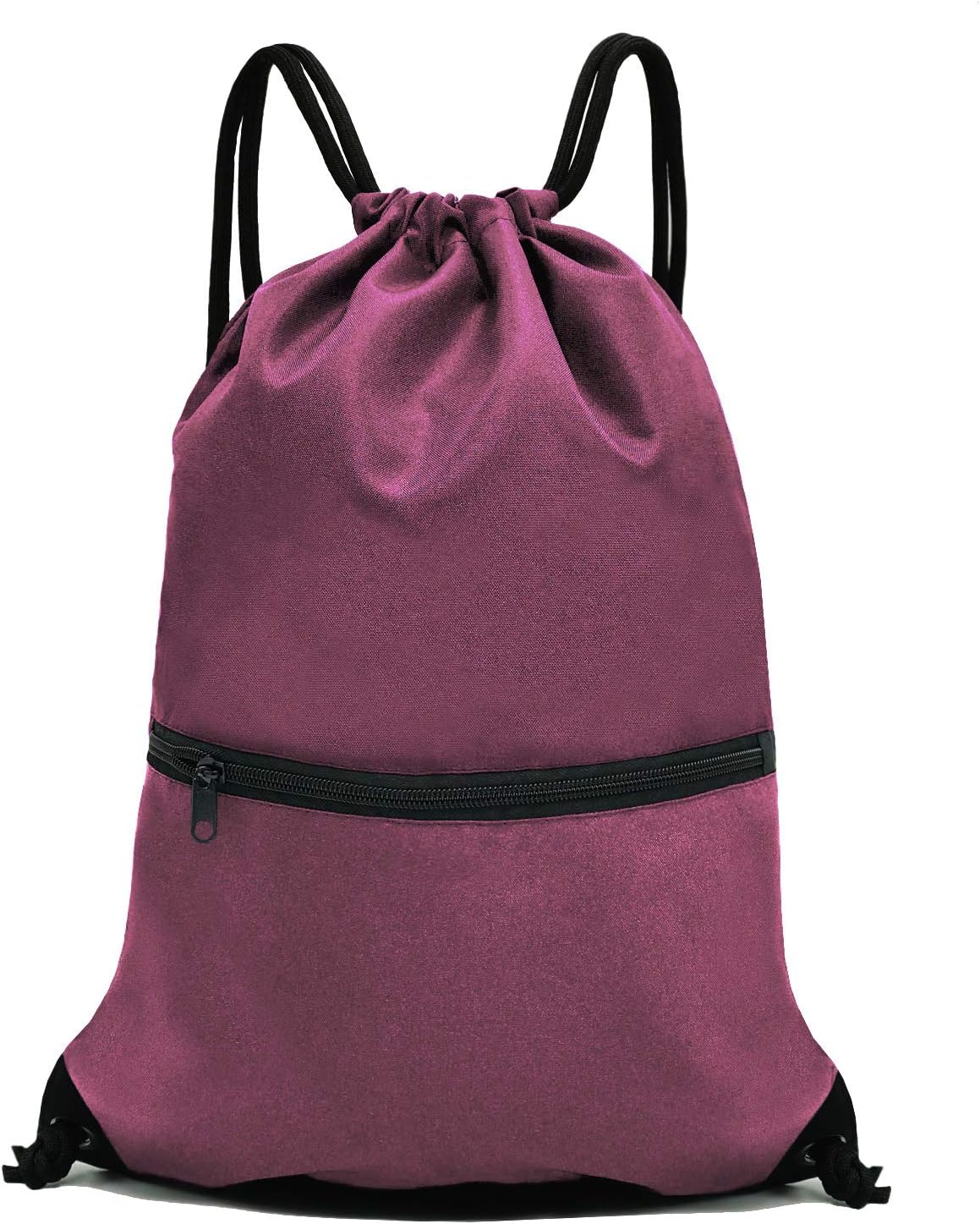 HOLYLUCK Drawstring Backpack Bag Sport Gym Sackpack