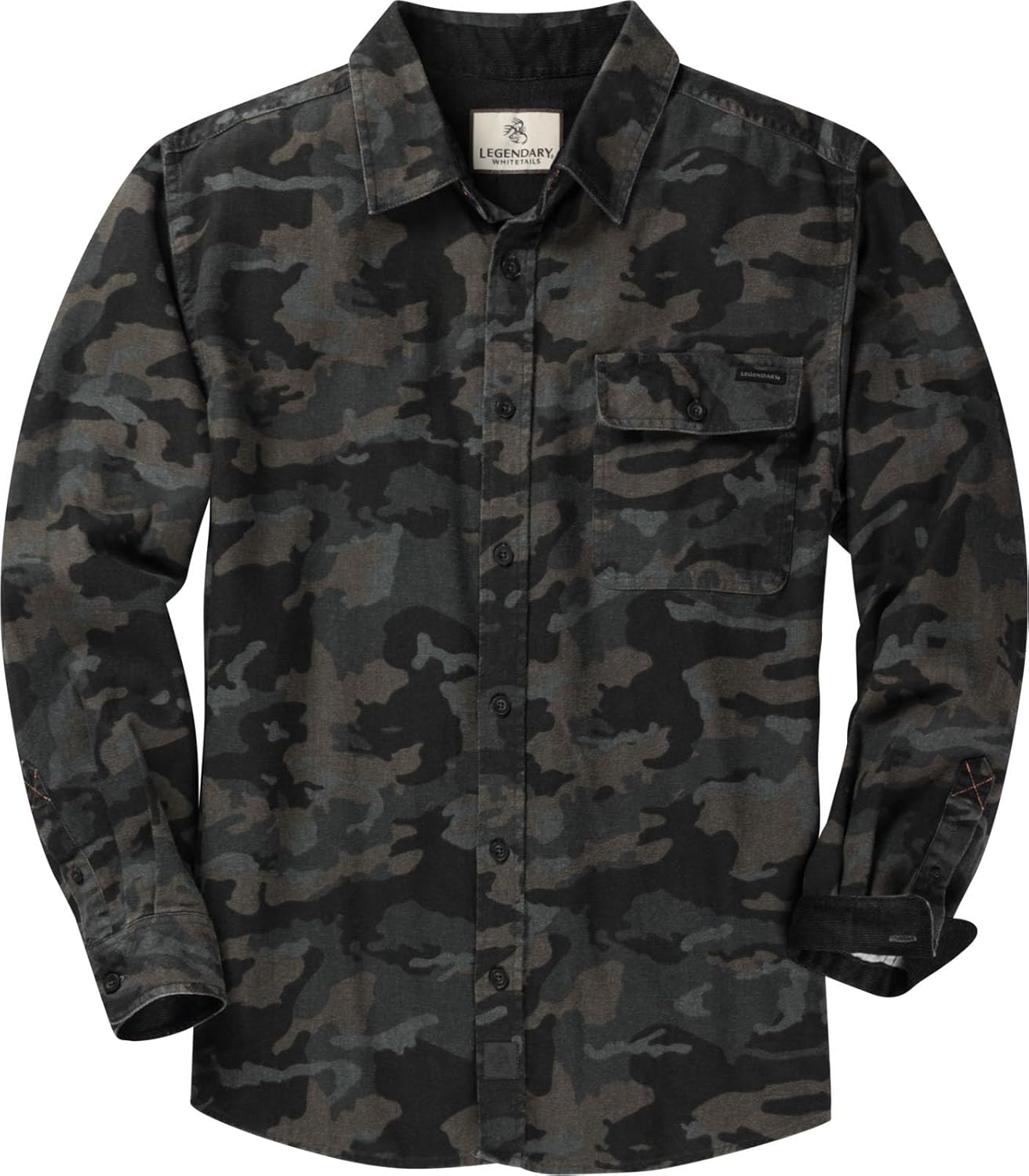 Legendary Whitetails Men's Flannel Shirt Long Sleeve Button Down 100% Cotton