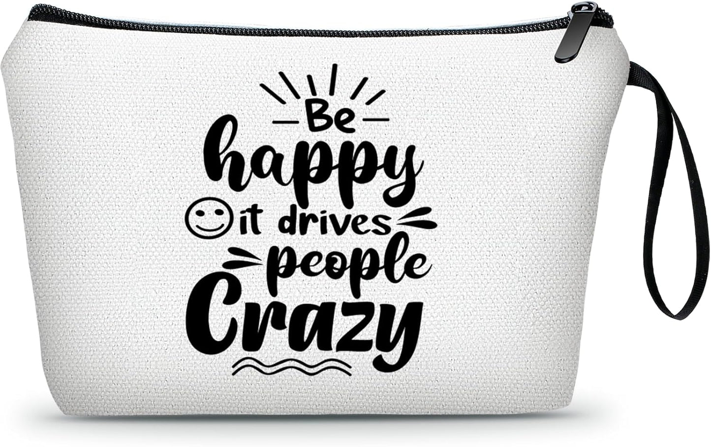 SEAMOON Friend Birthday Inspirational Positivity Motivational Gifts for Women Bff Sister Daughter Coworker Small Cosmetic Makeup Bag Christmas