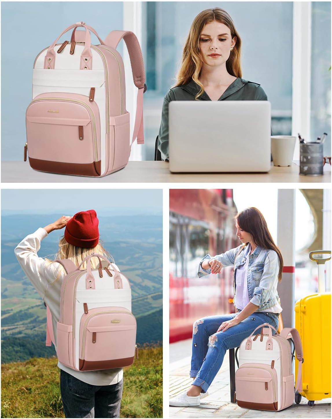 LOVEVOOK Backpack for Women,Laptop Backpack Women,Fits 15.6 Inch Laptop Bag,School
