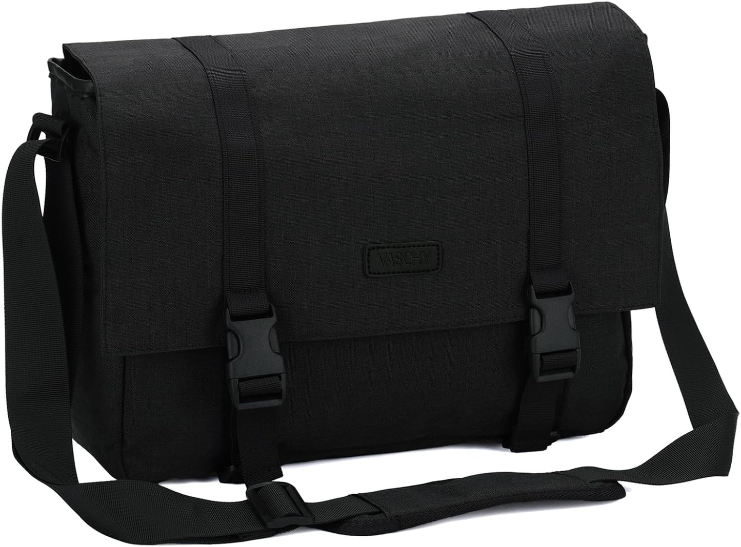 VASCHY Messenger Bag,Water Resistant Casual Lightweight Slim Crossbody Shoulder Bag for Men Women Work School for 14in Laptop