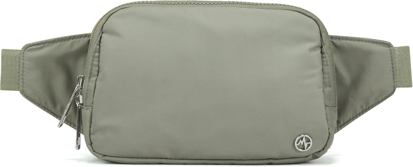 Pander Belt Bag Large 2L, Nylon Fanny Pack Purse for Women and Men with Adjustable Strap