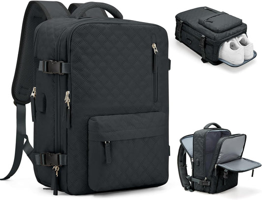 WONHOX Large Travel Backpack Carry on Flight Approved Laptop Work Business Backpack for Women Men Mochila de Viaje