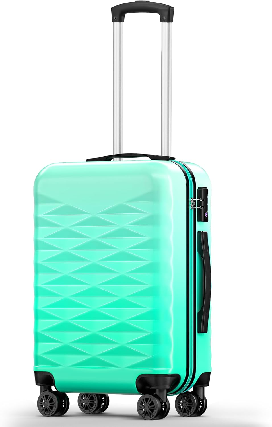 Suitour Carry on Suitcase Airline Approved, Hardside Lightweight Rolling Luggage for Women (20" Carry-on)